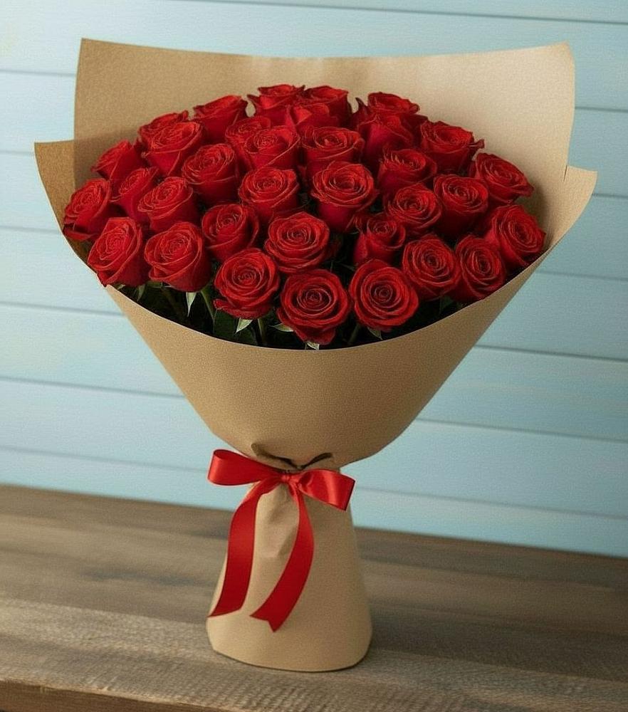 Красные розы Милано в Артемовске Букет Красные розы Милано в Артемовске