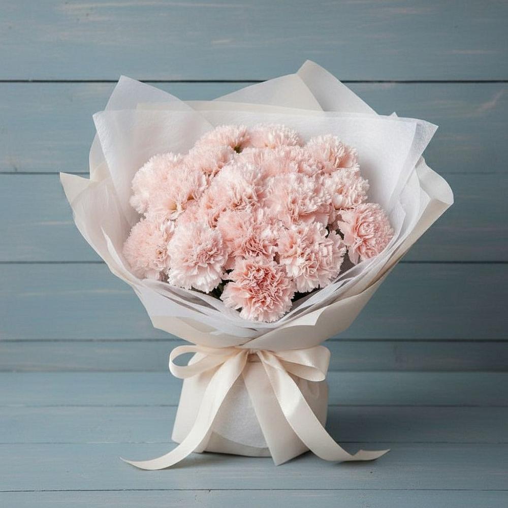 Букет розовые гвоздики в Артемовске Букет цветов из: Гвоздики в Артемовске